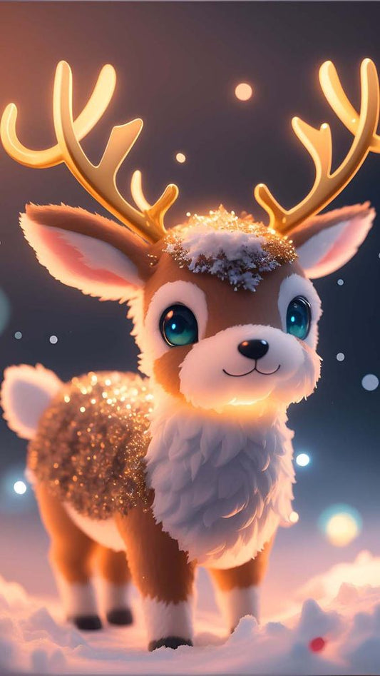 Luxury AB Velvet Diamond Painting Kit -Christmas Deer