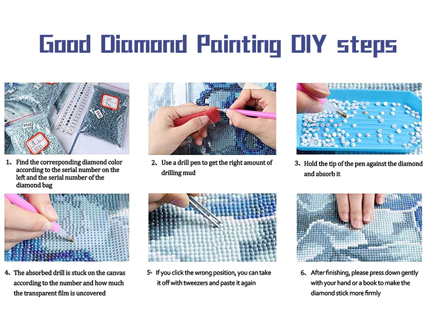 AB Diamond Painting Kit | Beauty back view