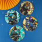 8 pcs set DIY Special Shaped Diamond Painting Coaster  | cat£¨no holder£©