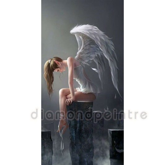 Lost angel | Full Round Diamond Painting Kits (40x80cm)