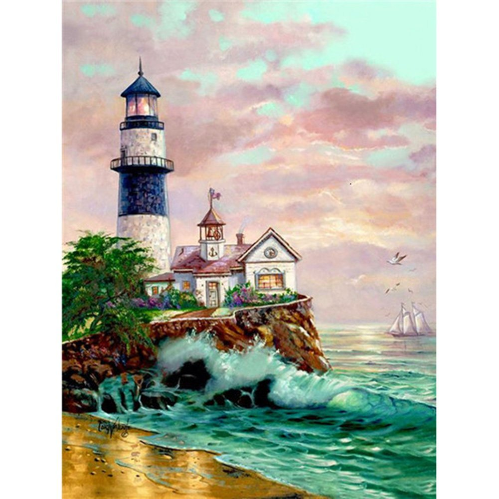 Lighthouse | Full Round/Square Diamond Painting Kits