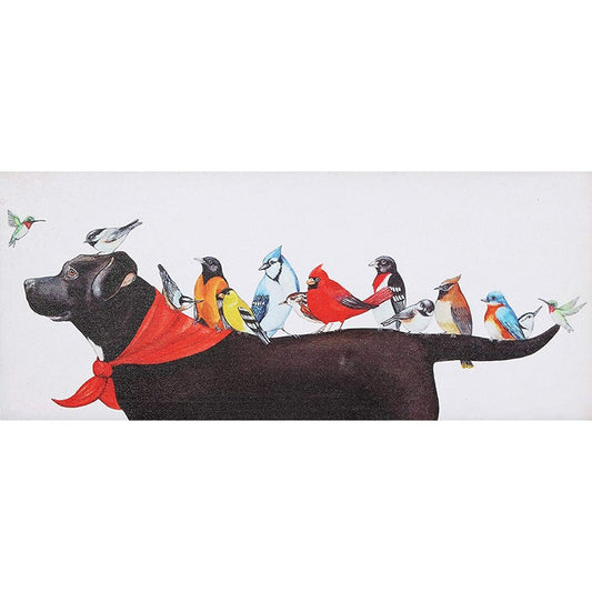 Dog and Bird | Full Round/Square Diamond Painting Kits (30x90cm)