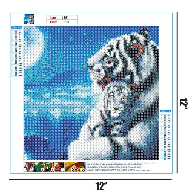 Tiger Family  | Full Round Diamond Painting Kits