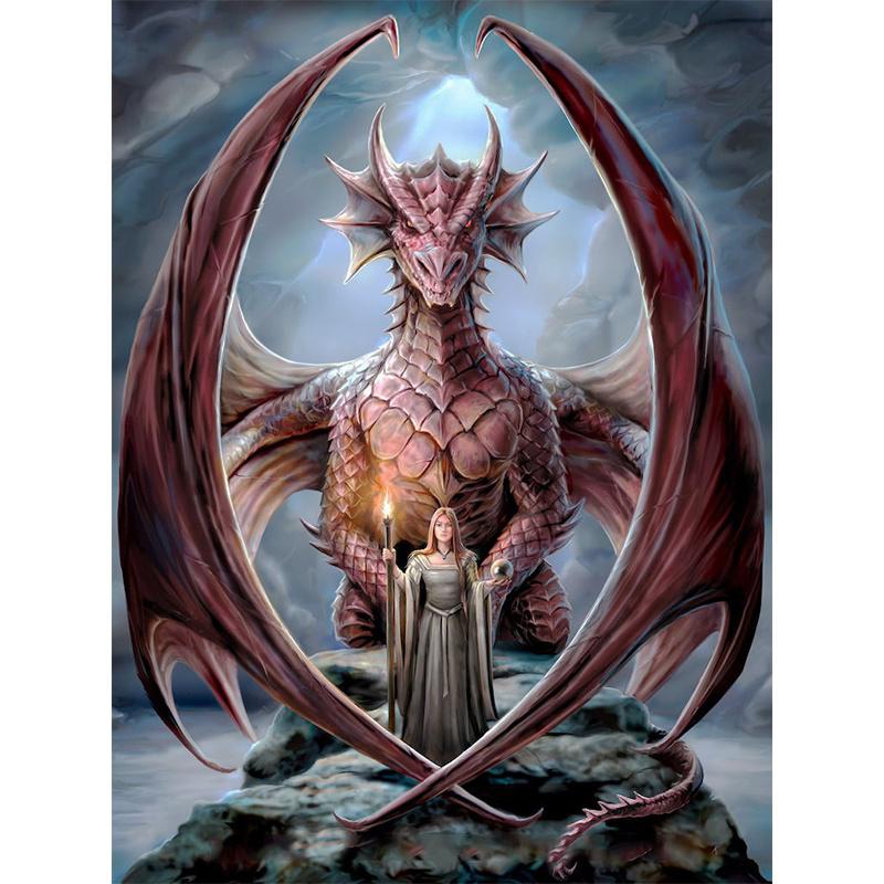 Evil dragon | Full Round Diamond Painting Kits