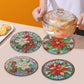 4PCS Diamond Painting Placemats Insulated Dish Mats | Flower