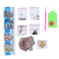 5pcs DIY Car Sets Special Shaped Full Drill Diamond Painting Key Chain with Key Ring Jewelry Gifts for Girl Bags