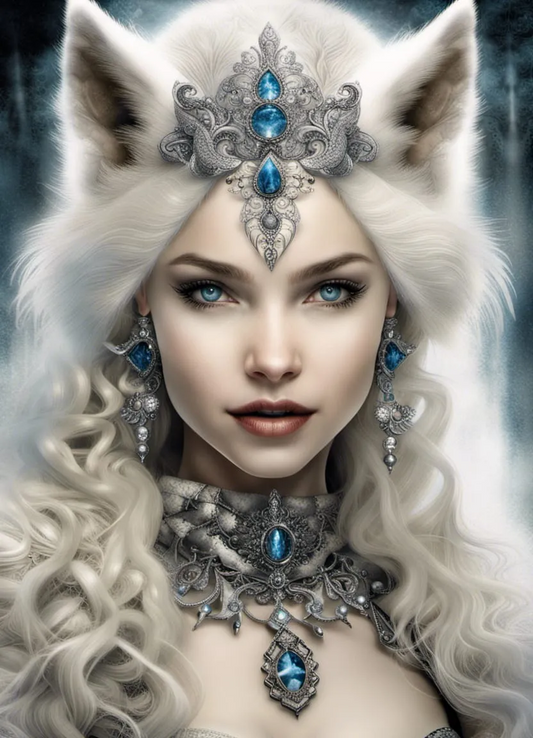 AB Diamond Painting  |  Princess Wolf