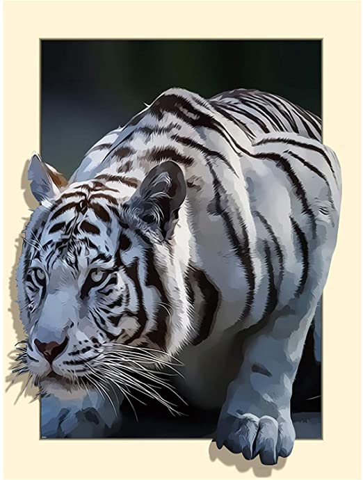 Tiger infested  | Full Round Diamond Painting Kits (50x70cm)
