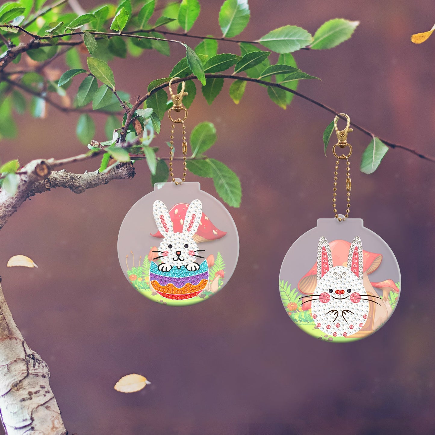 DIY keychain | Easter bunny | Two Piece Set