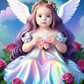 AB Diamond Painting  |   Cute Angel Girl