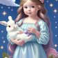 AB Diamond Painting  |  Girl And His Rabbit