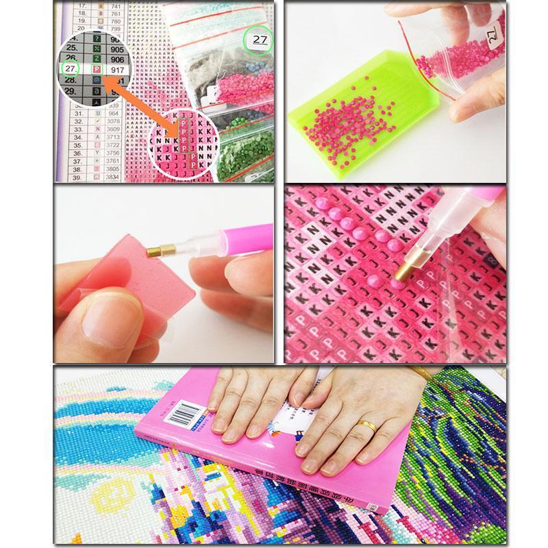 Pink dragon  | Full Round Diamond Painting Kits