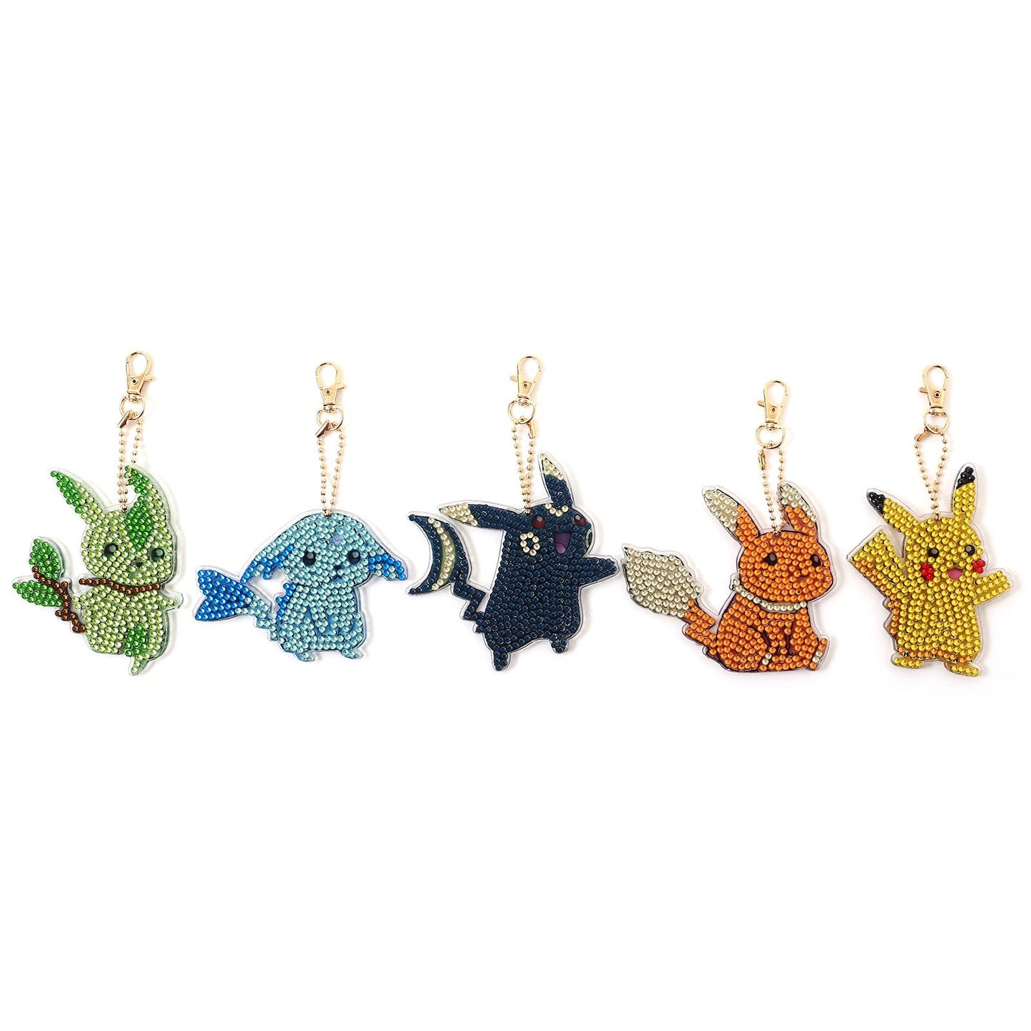 Blingbling's Keychain | Pocket Monsters | Five Piece Set