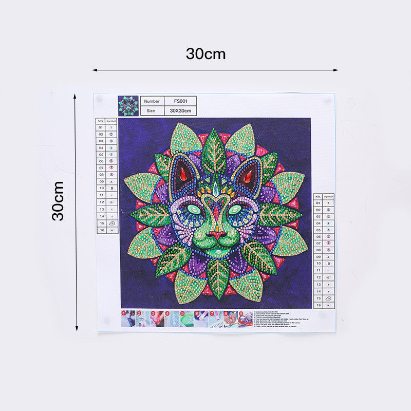 Flowers Fox | Special Shaped Diamond Painting Kits