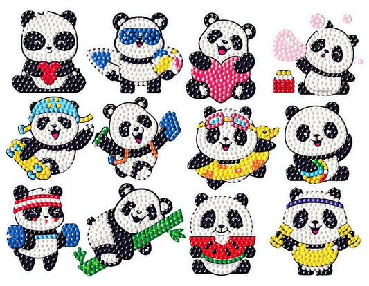 DIY Diamond Painting Stickers Wall Sticker | Panda