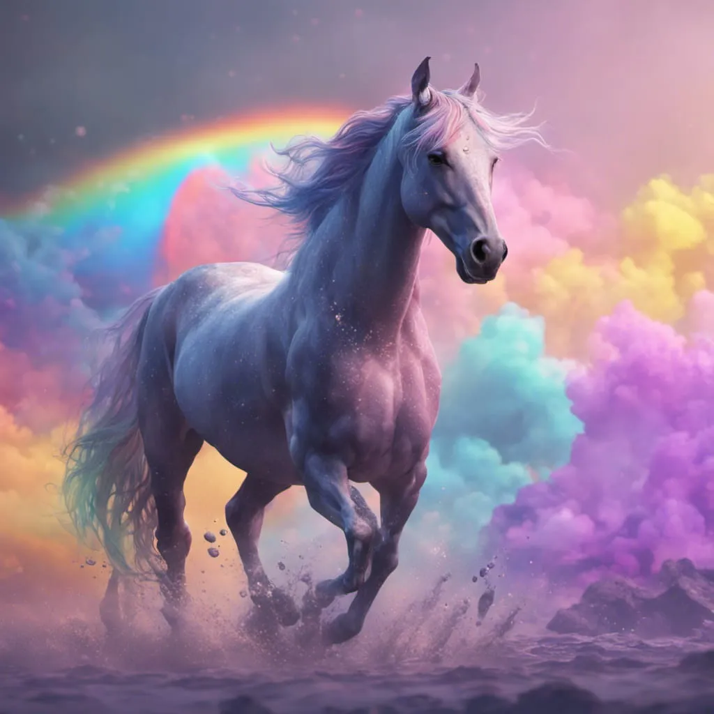AB Diamond Painting  |  Rainbow Horse
