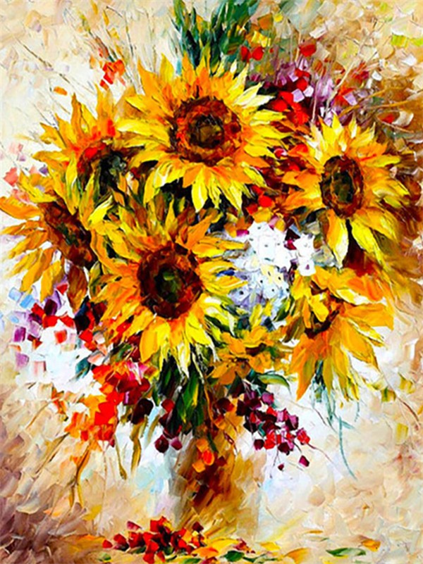Sunflower | Full Round Diamond Painting Kits (30 x 40)