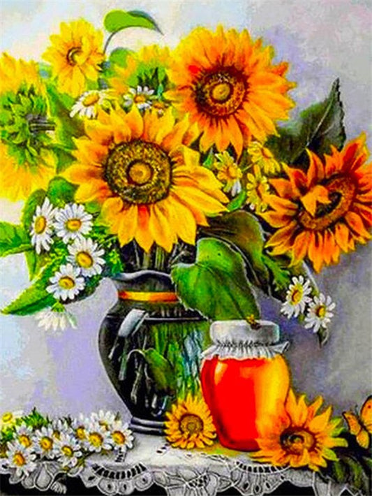 Sunflower | Full Round Diamond Painting Kits (30 x 40)