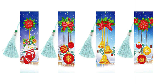 DIY Special Shaped Diamond Painting Leather Bookmark Tassel | Four-piece suit