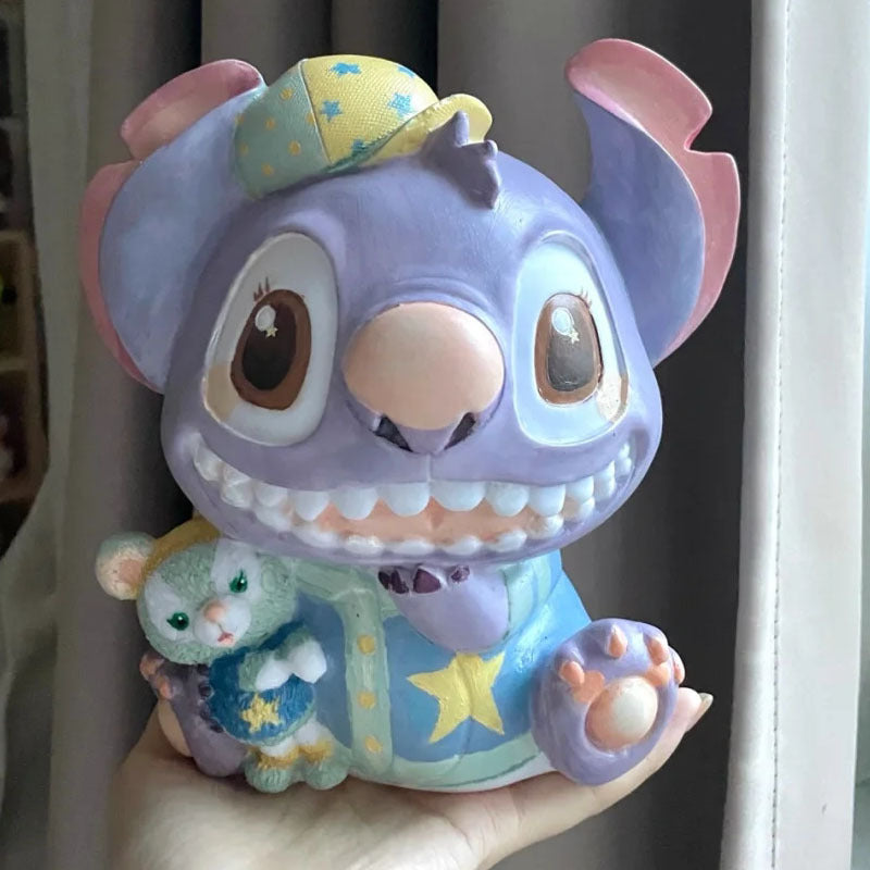 DIY Coin Bank Hand‑Painted Squishies Vinyl Paint Toy | Stitch
