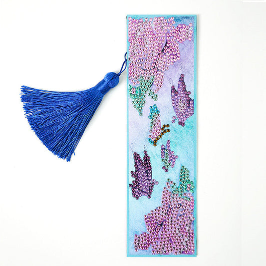 DIY Special Shaped Diamond Painting Leather Bookmark Tassel | Butterfly
