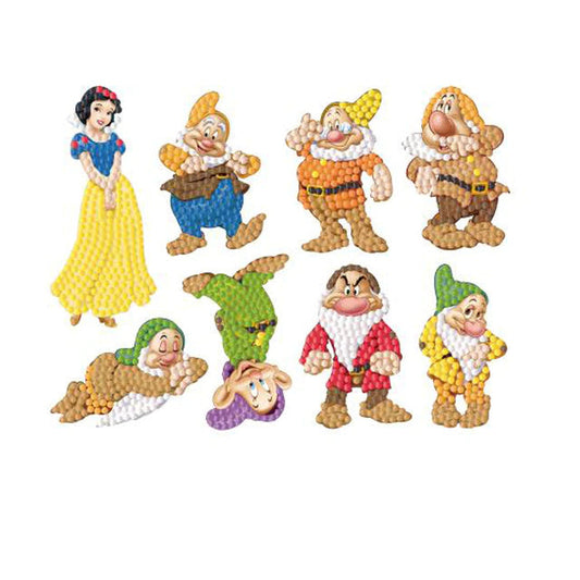 Round Diamond Painting Stickers Wall Sticker | Snow White and the Seven Dwarfs