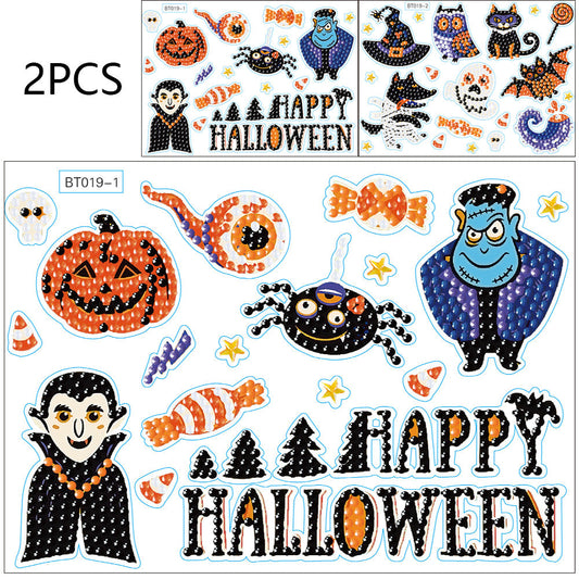 Round Diamond Painting Stickers Wall Sticker | Halloween series
