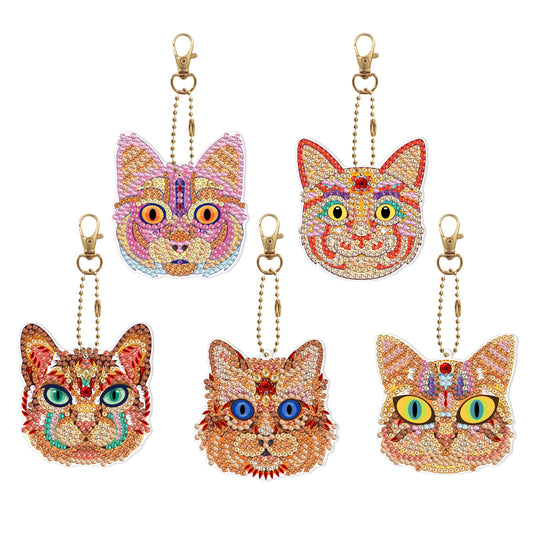 Blingbling's Keychain | Cat | Five Piece Set