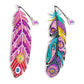 2 Pcs Set DIY Special Shaped Diamond Painting Bookmark | Feather