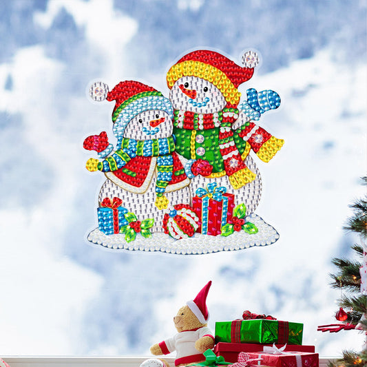DIY Diamond Painting Stickers Wall Sticker | Christmas snowman