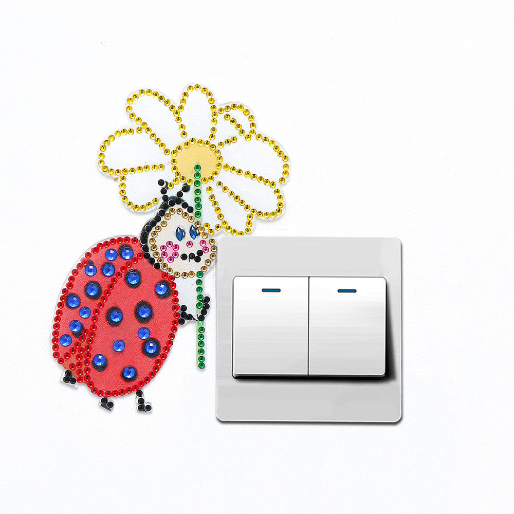 Diamond switch sticker-Ladybug