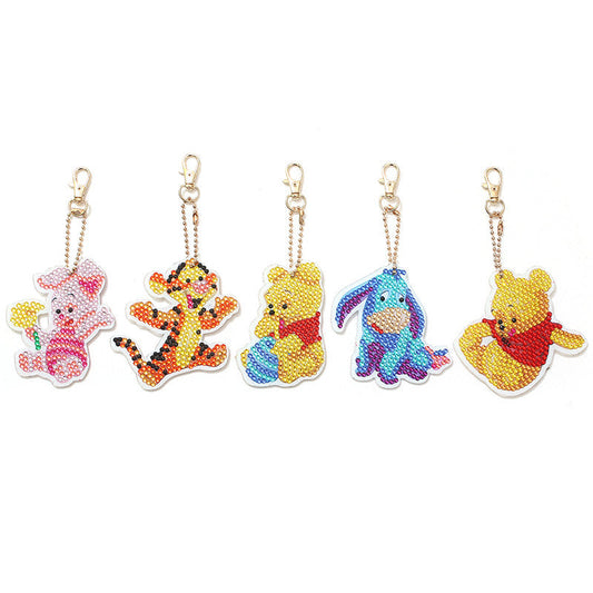 Blingbling's Keychain | Winnie the Pooh | 5 Piece Set
