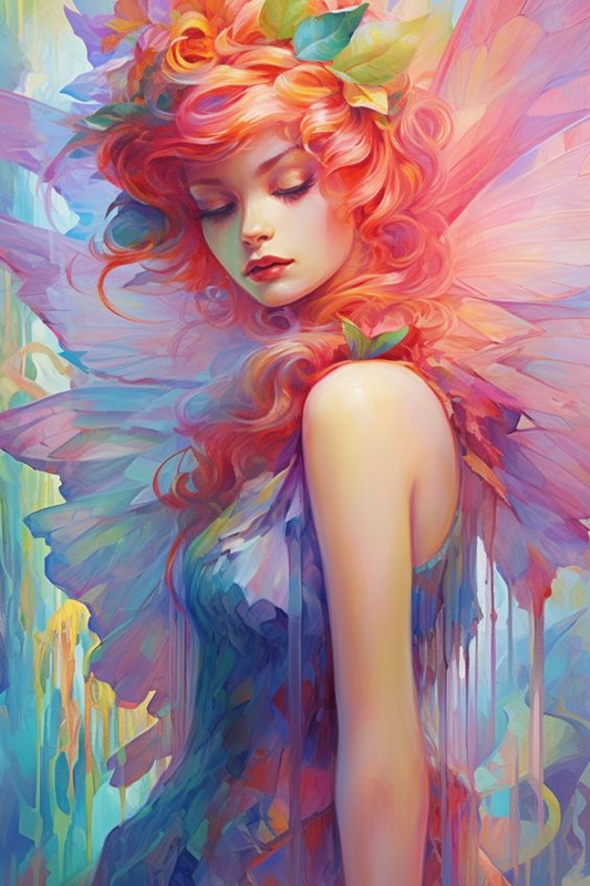 AB Diamond Painting  |  Color Butterfly Fairy