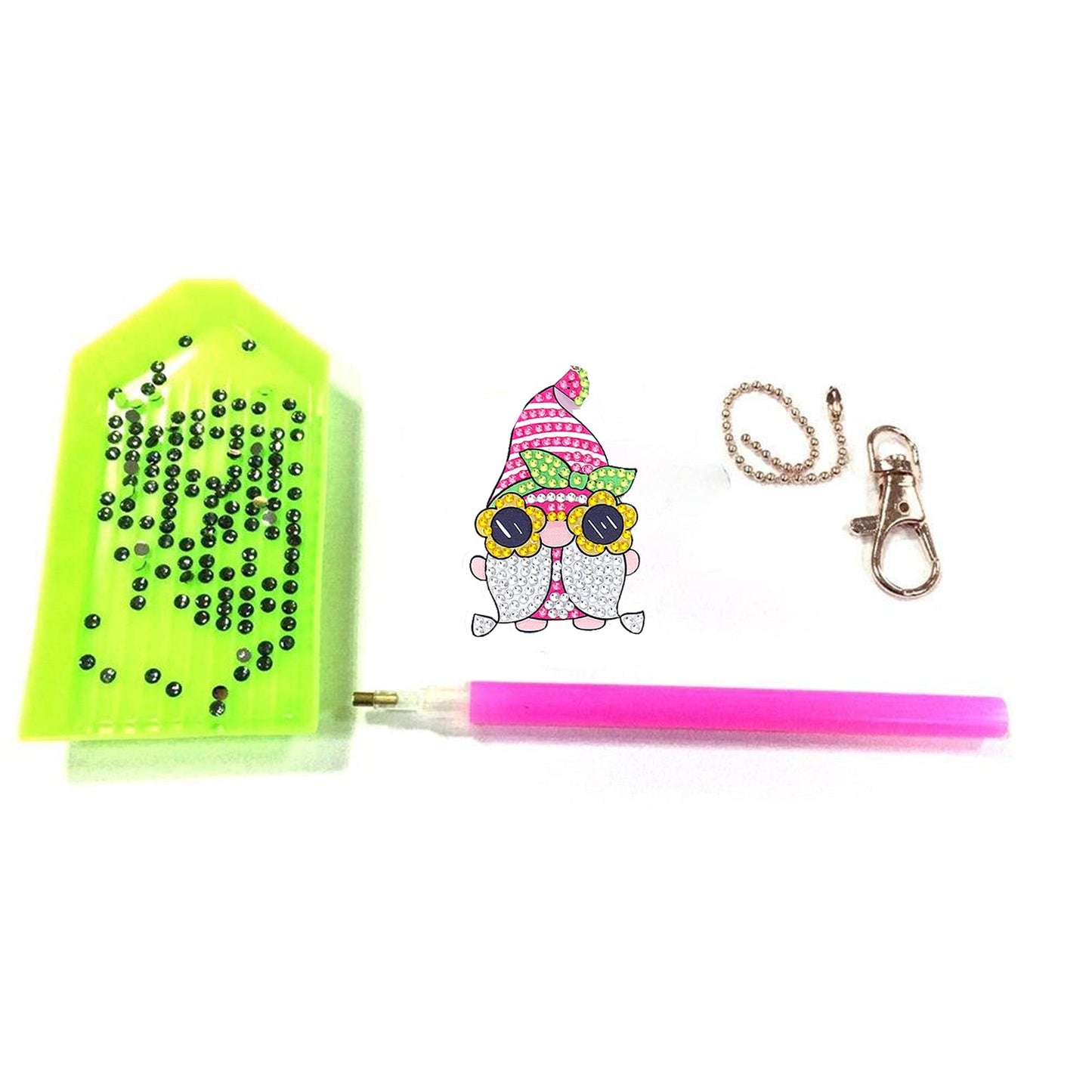 DIY keychain | Gnome | Double-sided | Five Piece Set