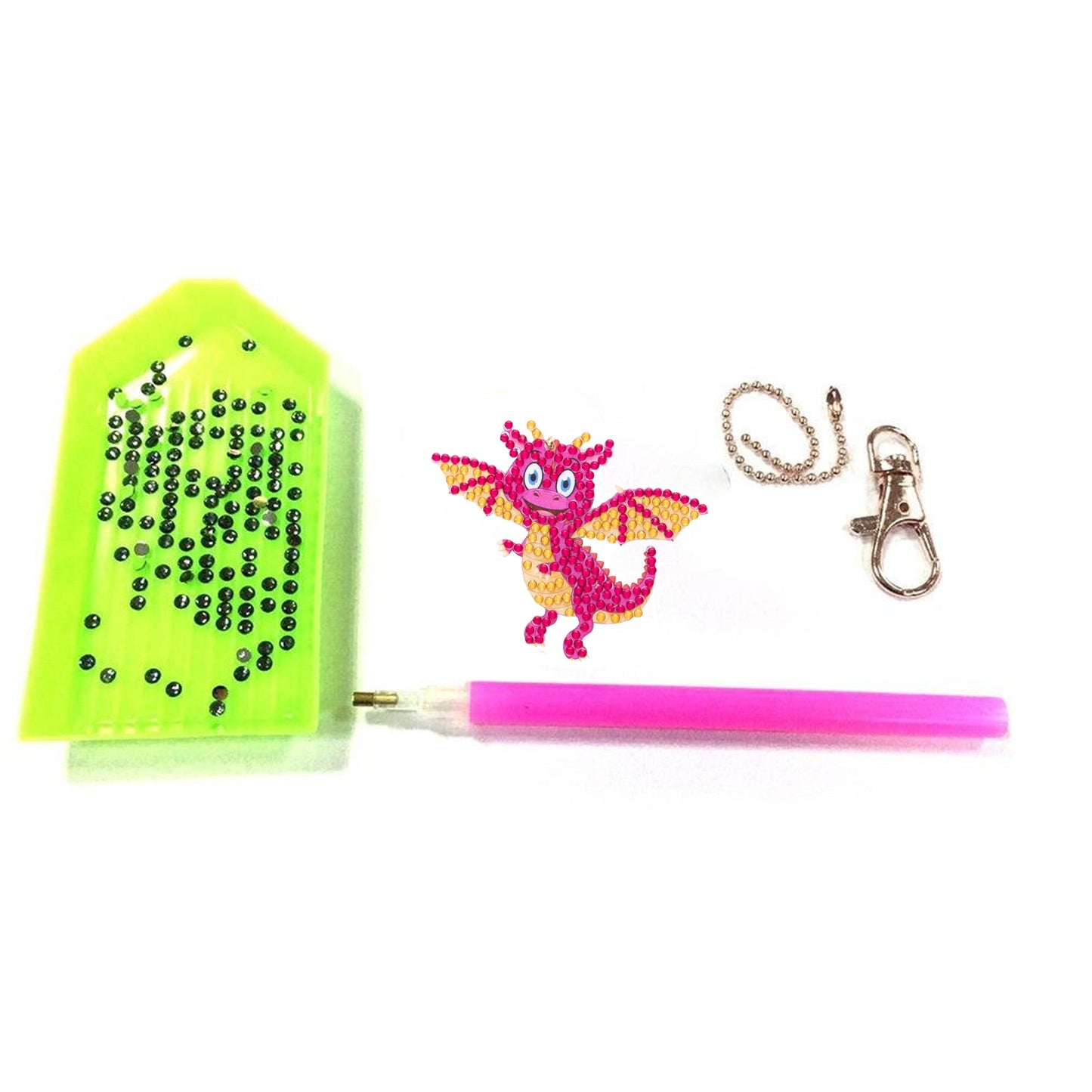 DIY keychain | Dragon | Double-sided | Five Piece Set