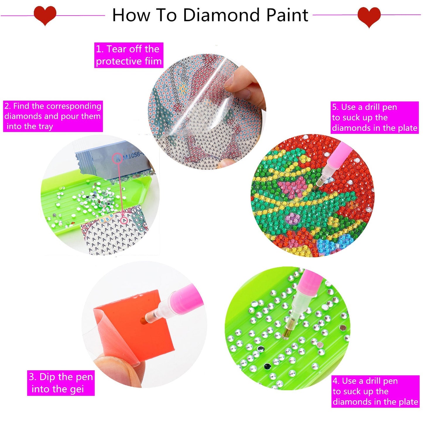 10 pcs set DIY Special Shaped Diamond Painting Coaster | Dog Paw