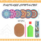 DIY Special Shaped Diamond Painting Coaster Mandala