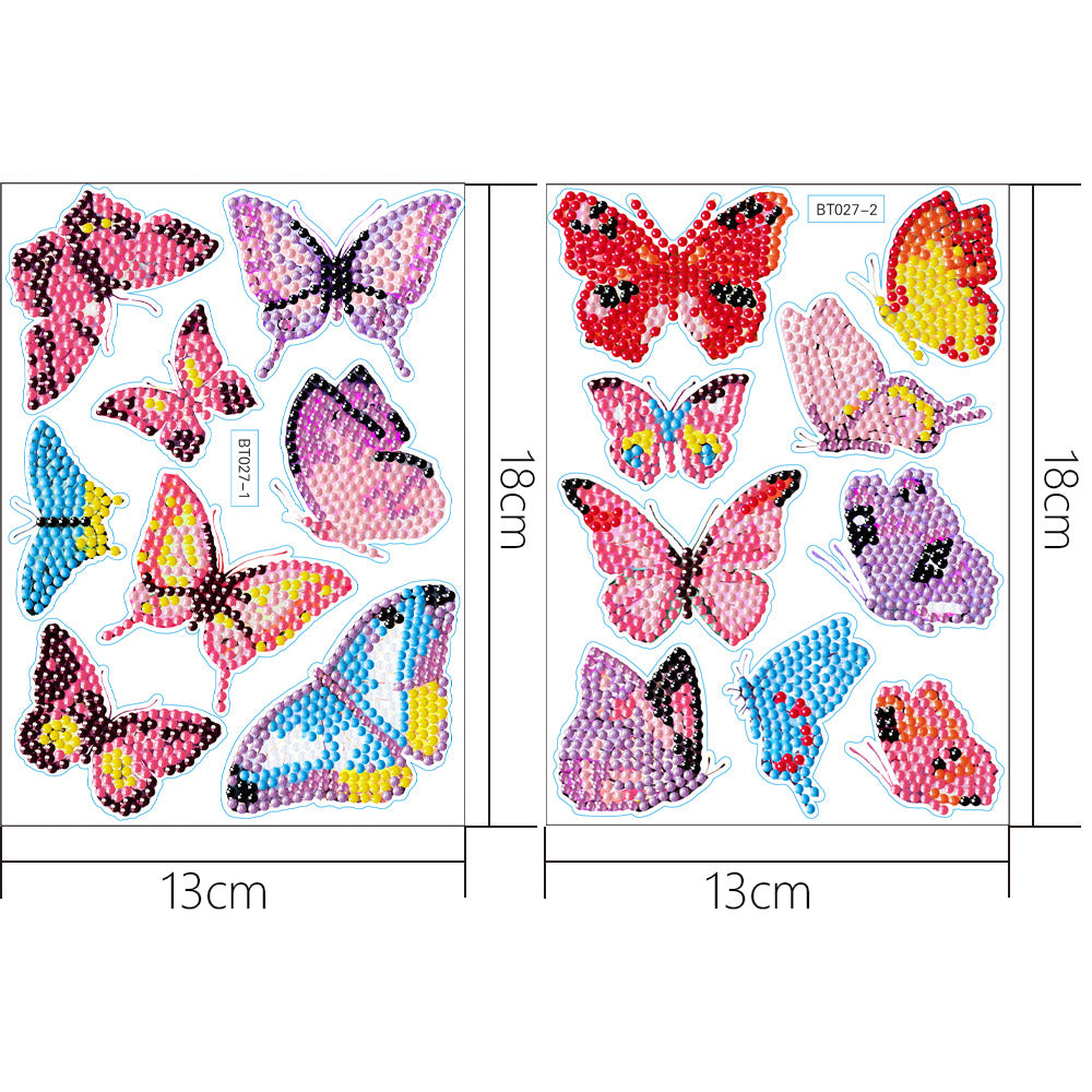 2pcs set Diamond Painting Stickers Wall Sticker | Butterfly