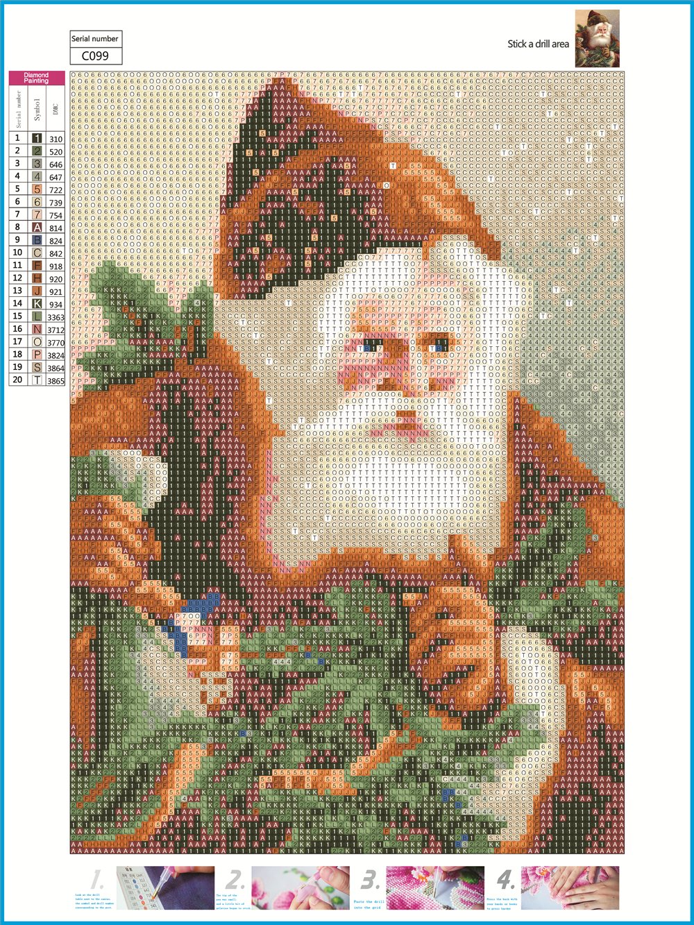 Santa Claus | Full Circle Diamond Painting Kit