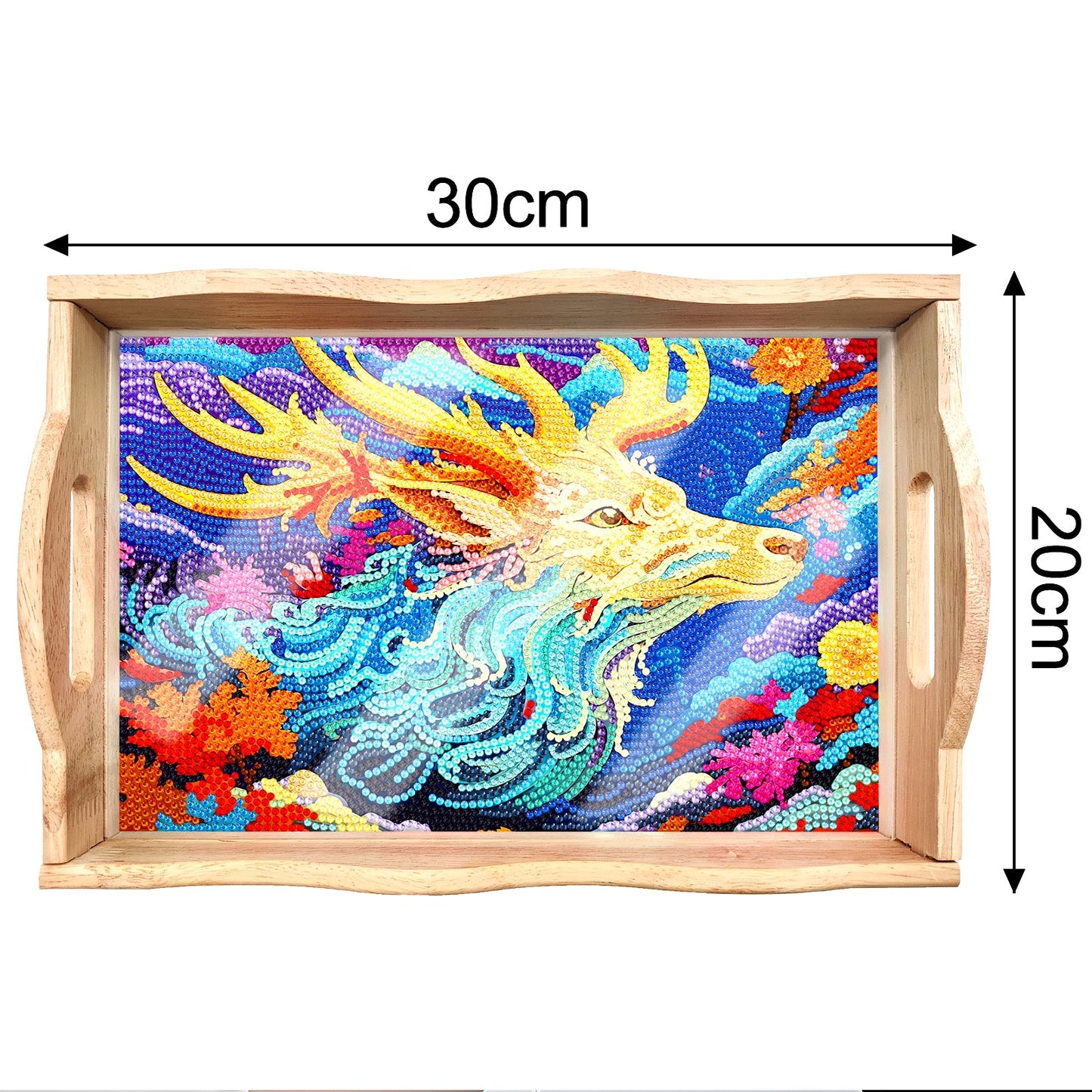 Diamond Painting Wooden Trays With Handle - Deer