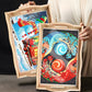 Diamond Painting Wooden Trays With Handle - Art