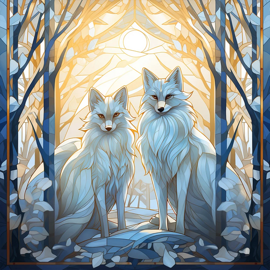 AB Diamond Painting  |  White Wolf
