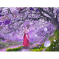 Cherry Blossom Japanese Girl  | Full Round Diamond Painting Kits