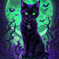 AB Diamond Painting  |  Halloween Cat