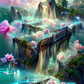 AB Diamond Painting  |  Fantasy Waterfall