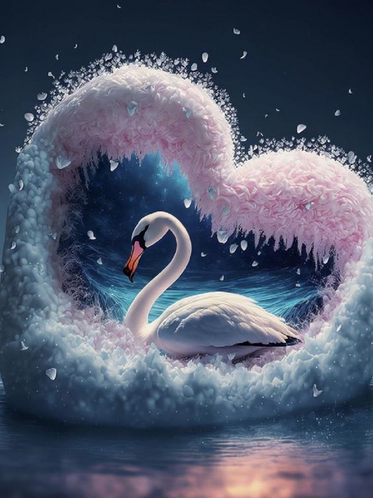 AB Diamond Painting  |  Swan Love