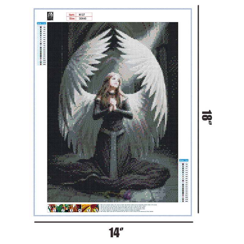 Angel Woman  | Full Round Diamond Painting Kits