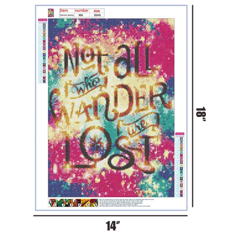Not All Who Wander Are Lost   | Full Round Diamond Painting Kits