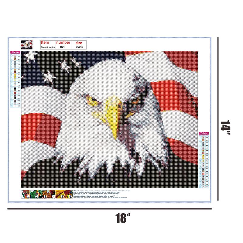 American Flag Eagle  | Full Round Diamond Painting Kits