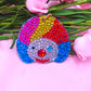 4pcs DIY Circus Sets Special Shaped Full Drill Diamond Painting Key Chain with Key Ring Jewelry Gifts for Girl Bags